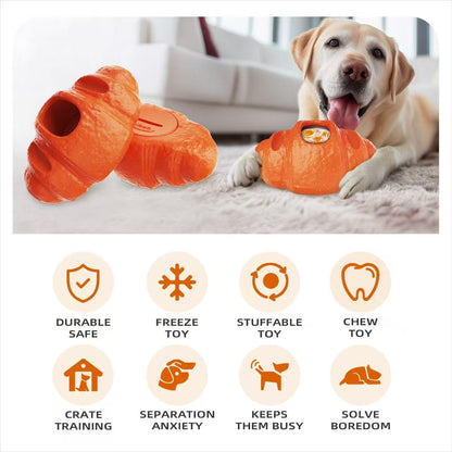 Durable Fillable Dog Chew Bone-Croissant