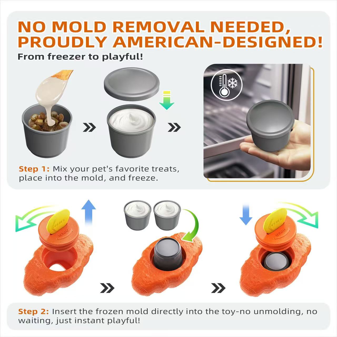 Durable Fillable Dog Chew Bone-Croissant