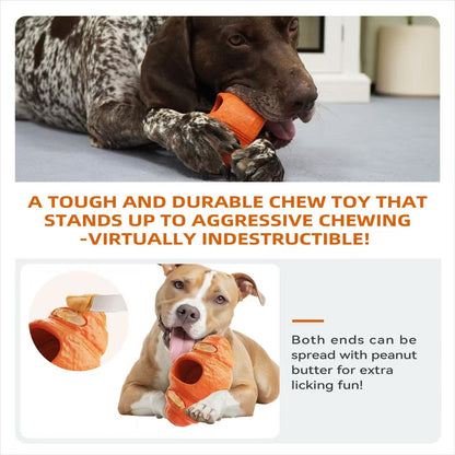 Durable Fillable Dog Chew Bone-Croissant