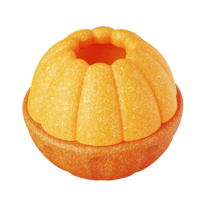 Durable Fillable Dog Chew Bone-Orange