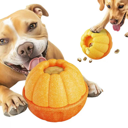 Durable Fillable Dog Chew Bone-Orange