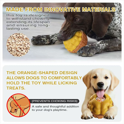Durable Fillable Dog Chew Bone-Walnut